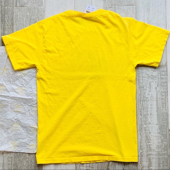 Adidas Danger Yellow Black Tee Top t-Shirt Shirt - Picture 5 of 15